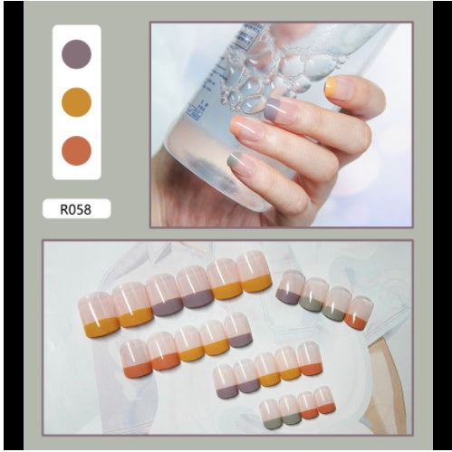 Nail Art Finished Fake Nail Scrub Nail Patch Wearable