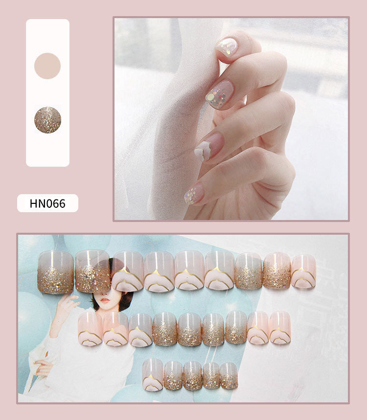 Nail Art Finished Fake Nail Scrub Nail Patch Wearable