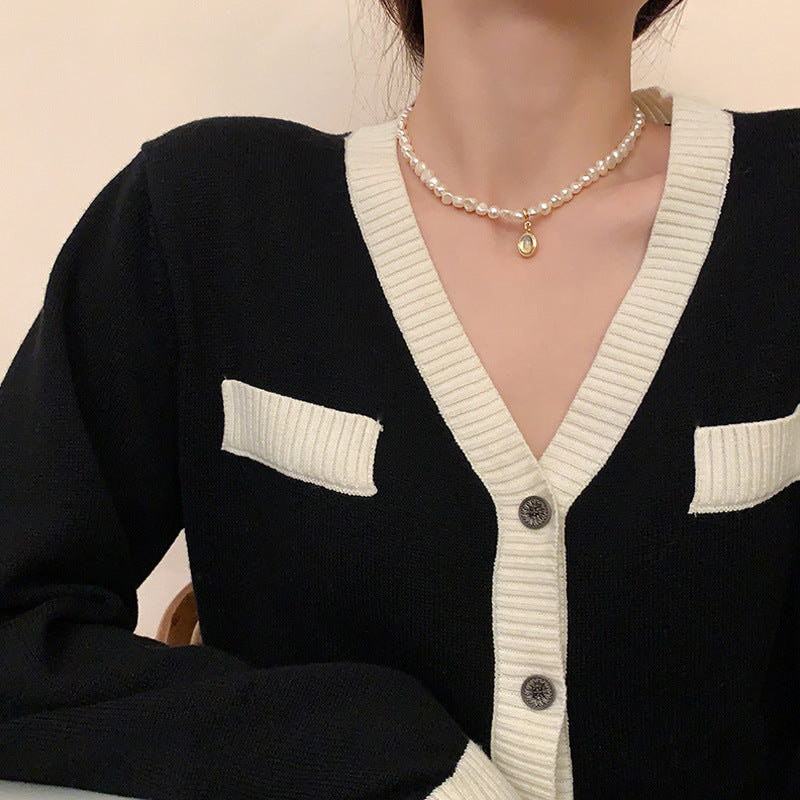 Korean Style New Round Pearl Necklace