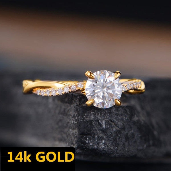Inlaid Zircon Ring Hand Jewelry