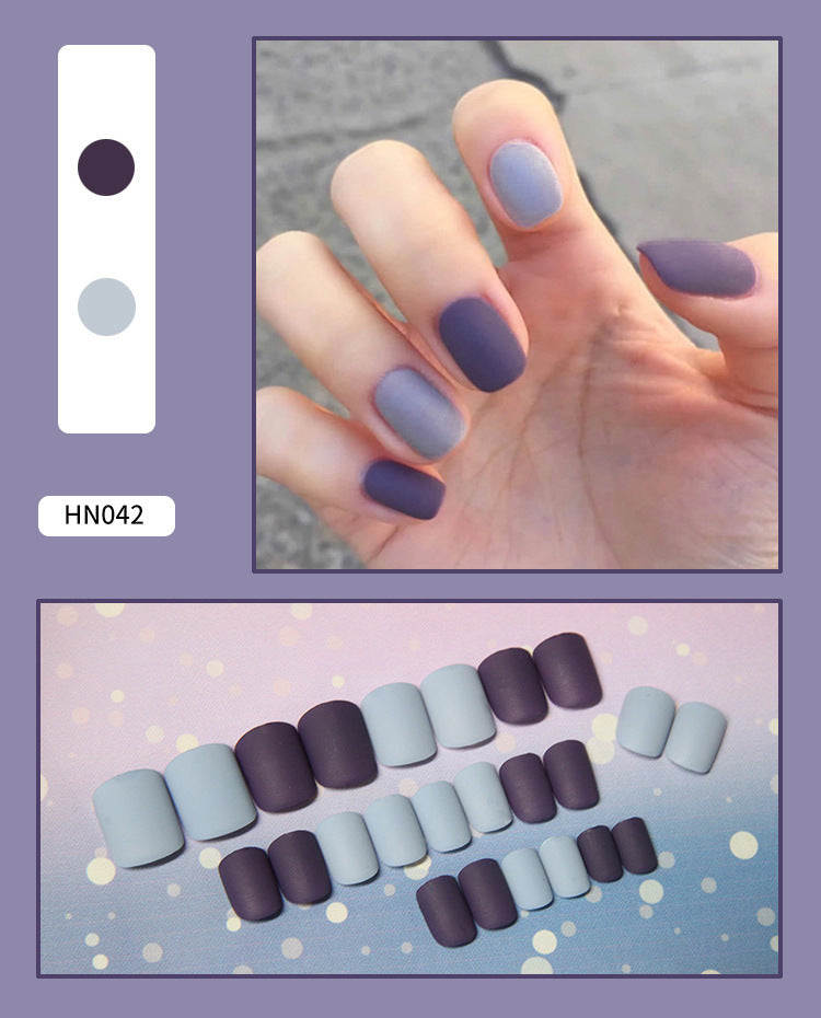 Nail Art Finished Fake Nail Scrub Nail Patch Wearable