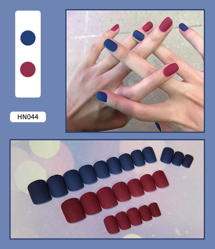 Nail Art Finished Fake Nail Scrub Nail Patch Wearable