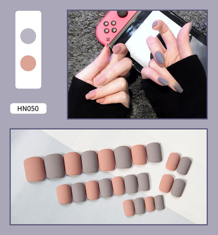 Nail Art Finished Fake Nail Scrub Nail Patch Wearable