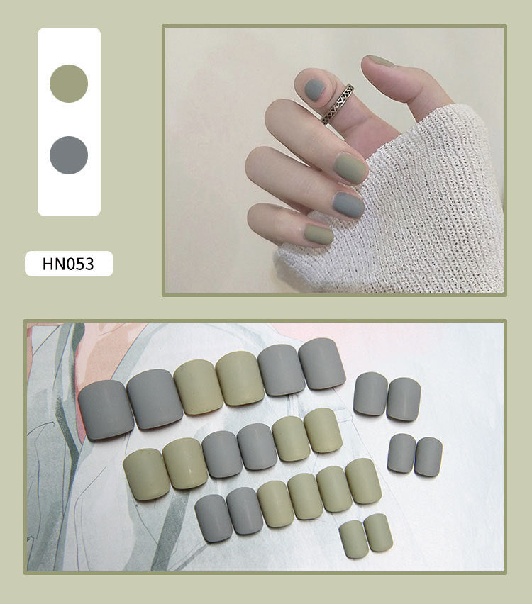 Nail Art Finished Fake Nail Scrub Nail Patch Wearable