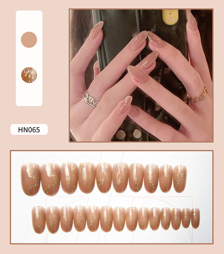 Nail Art Finished Fake Nail Scrub Nail Patch Wearable