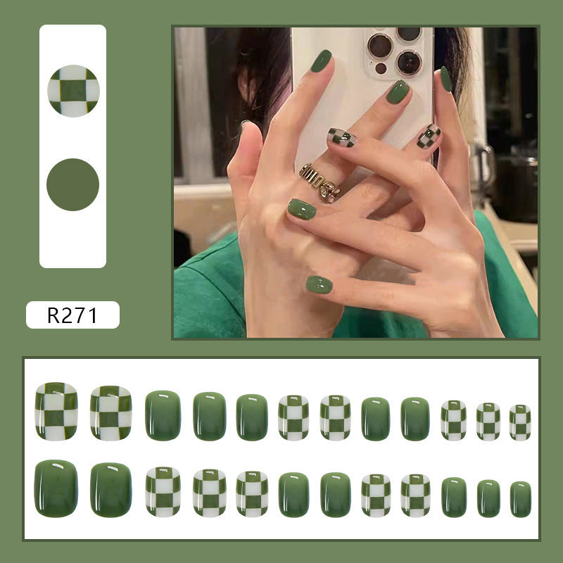 Nail Art Finished Fake Nail Scrub Nail Patch Wearable