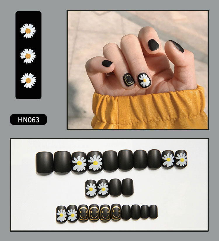Nail Art Finished Fake Nail Scrub Nail Patch Wearable
