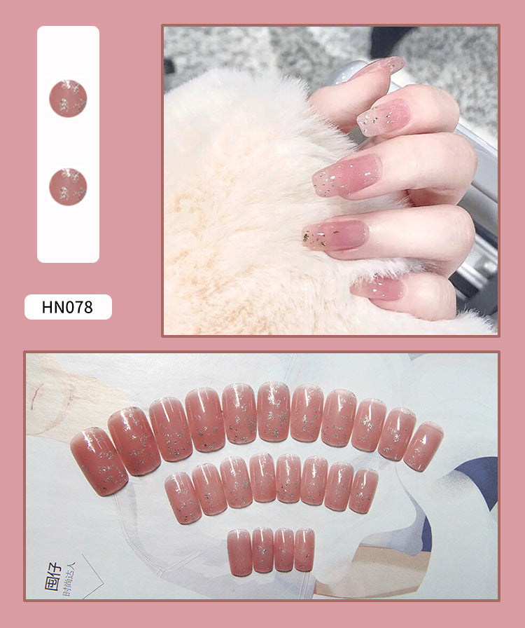Nail Art Finished Fake Nail Scrub Nail Patch Wearable