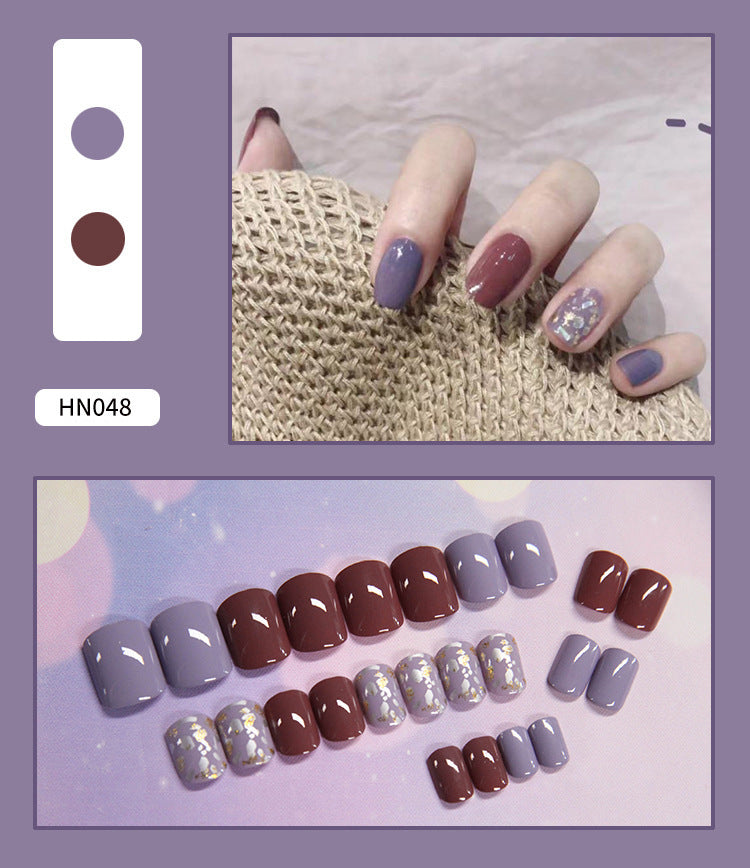 Nail Art Finished Fake Nail Scrub Nail Patch Wearable