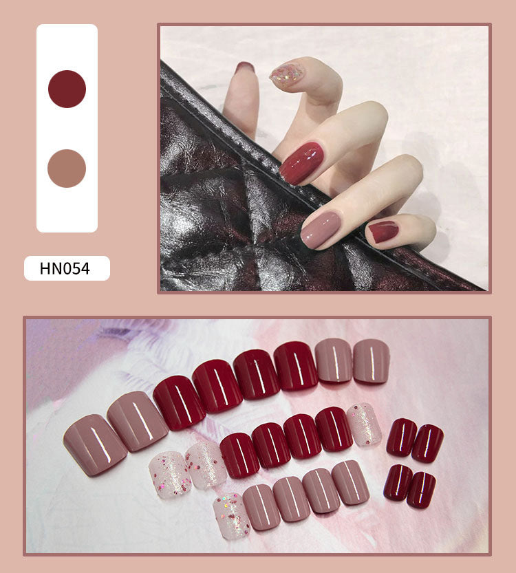 Nail Art Finished Fake Nail Scrub Nail Patch Wearable