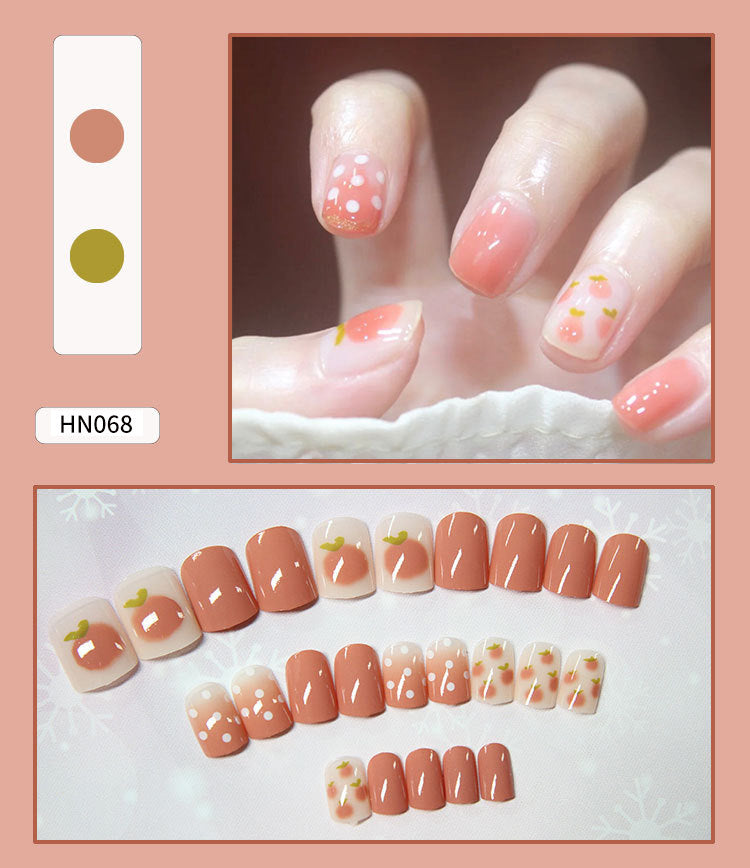 Nail Art Finished Fake Nail Scrub Nail Patch Wearable