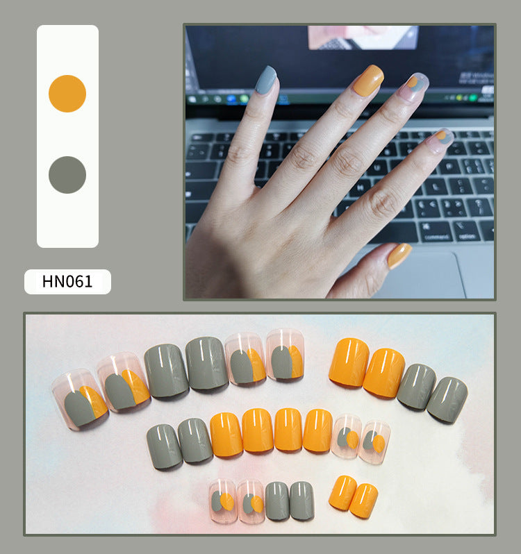 Nail Art Finished Fake Nail Scrub Nail Patch Wearable