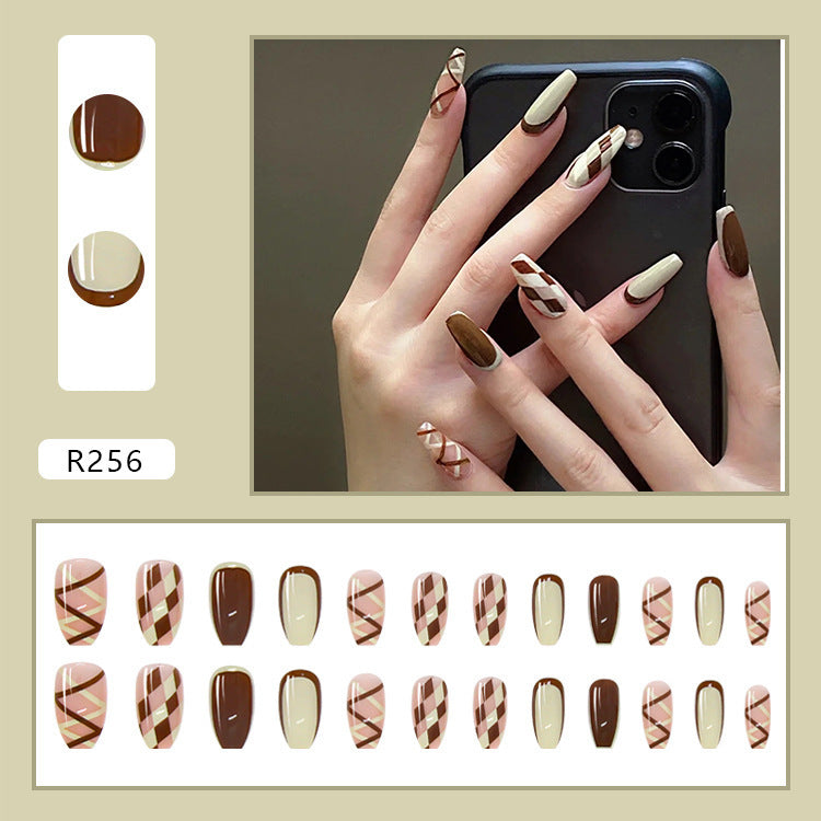 Nail Art Finished Fake Nail Scrub Nail Patch Wearable