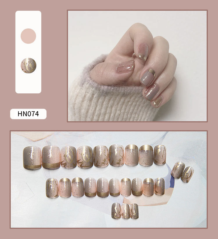 Nail Art Finished Fake Nail Scrub Nail Patch Wearable