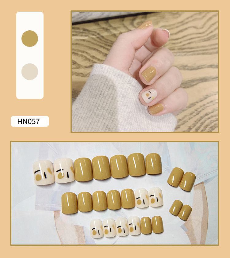 Nail Art Finished Fake Nail Scrub Nail Patch Wearable