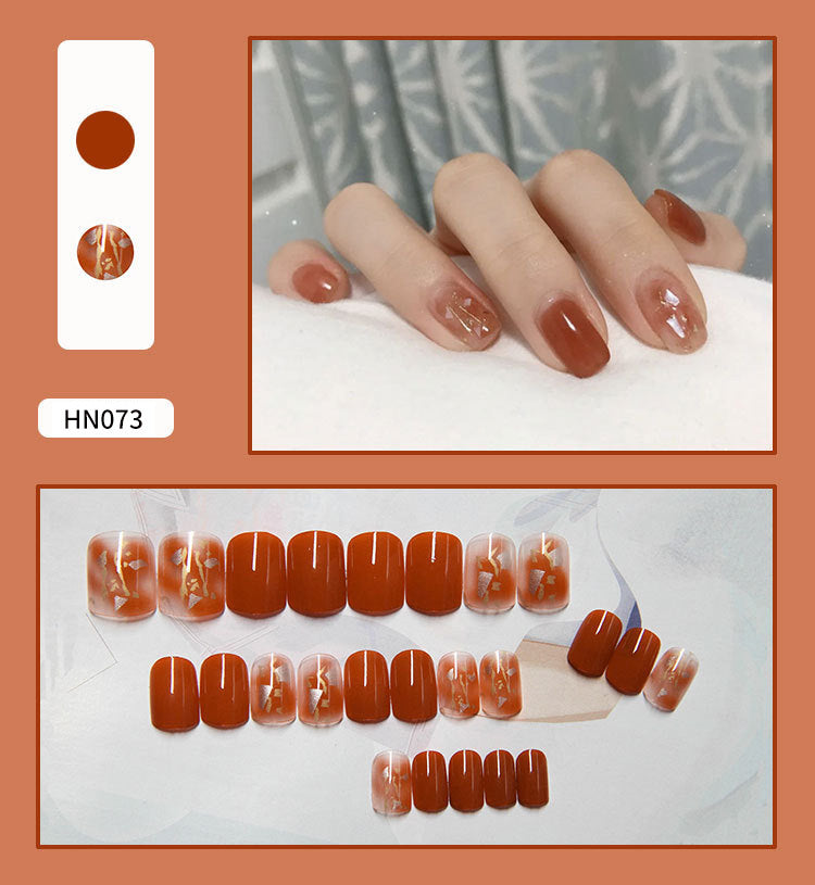 Nail Art Finished Fake Nail Scrub Nail Patch Wearable