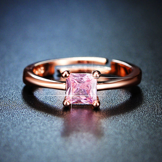 Simple Cube Sugar Simple Ring Women