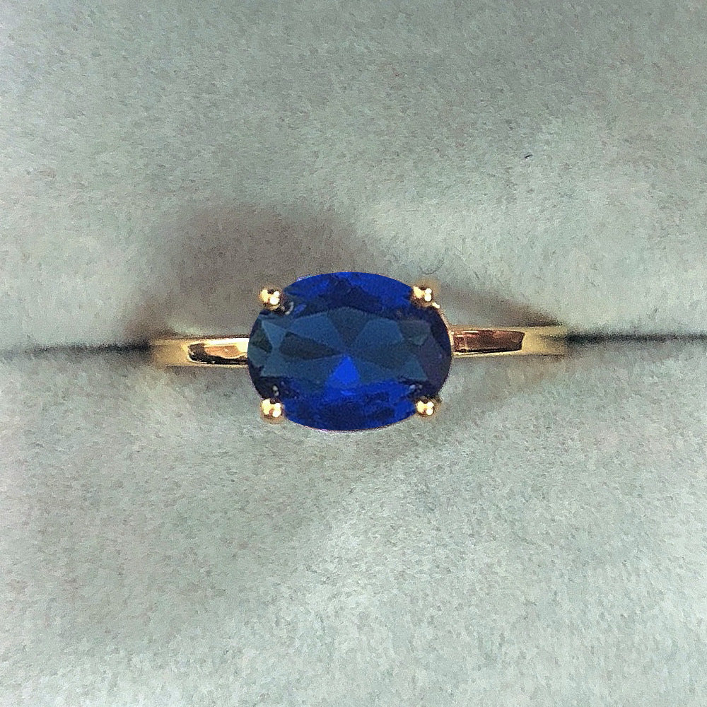 Women's Engagement Ring 3A Zircon Plated Real Gold